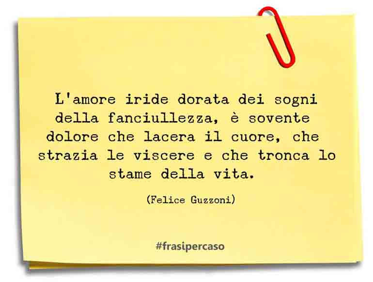 Una citazione di Felice Guzzoni by FrasiPerCaso.it