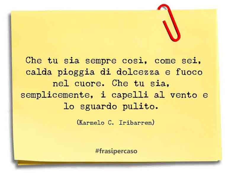 Una citazione di Karmelo C. Iribarren by FrasiPerCaso.it