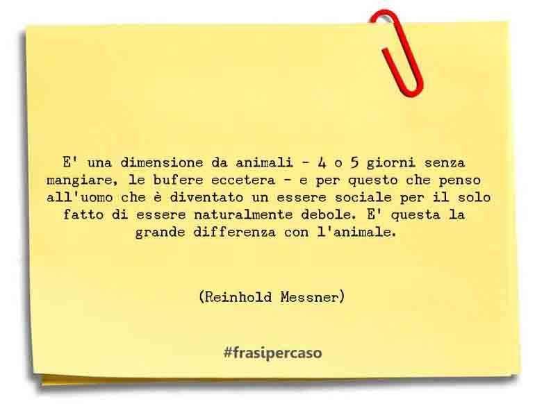 Una citazione di Reinhold Messner by FrasiPerCaso.it