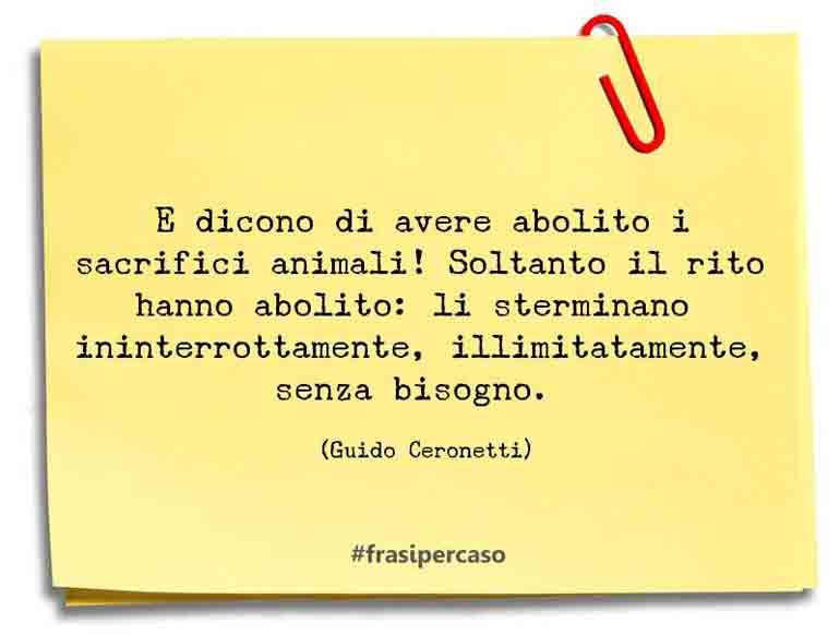 Una citazione di Guido Ceronetti by FrasiPerCaso.it