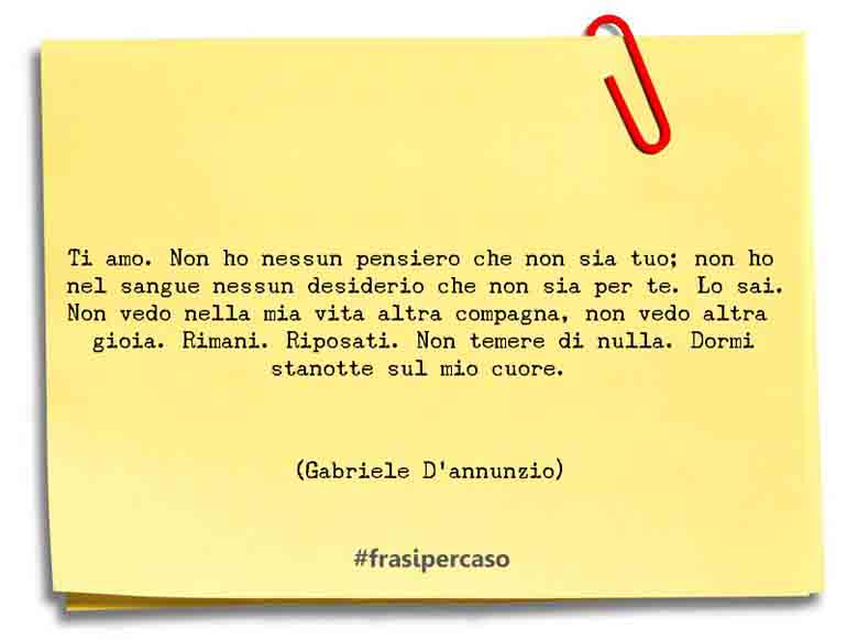 Le frasi e le citazioni di Gabriele D'annunzio