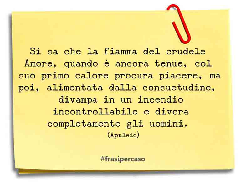 Una citazione di Apuleio by FrasiPerCaso.it