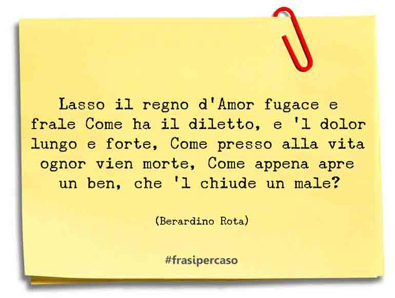 Una citazione di Berardino Rota by FrasiPerCaso.it