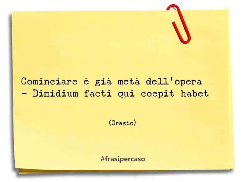 Una citazione di Orazio by FrasiPerCaso.it