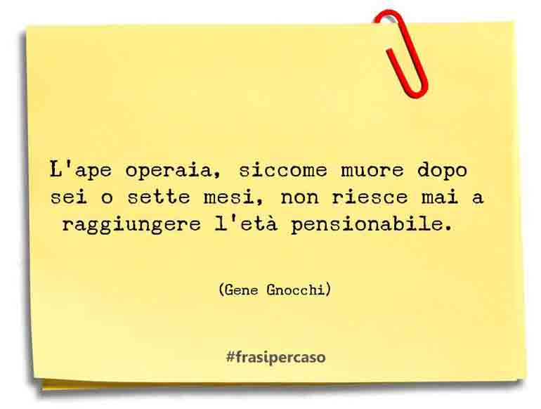 Una citazione di Gene Gnocchi by FrasiPerCaso.it