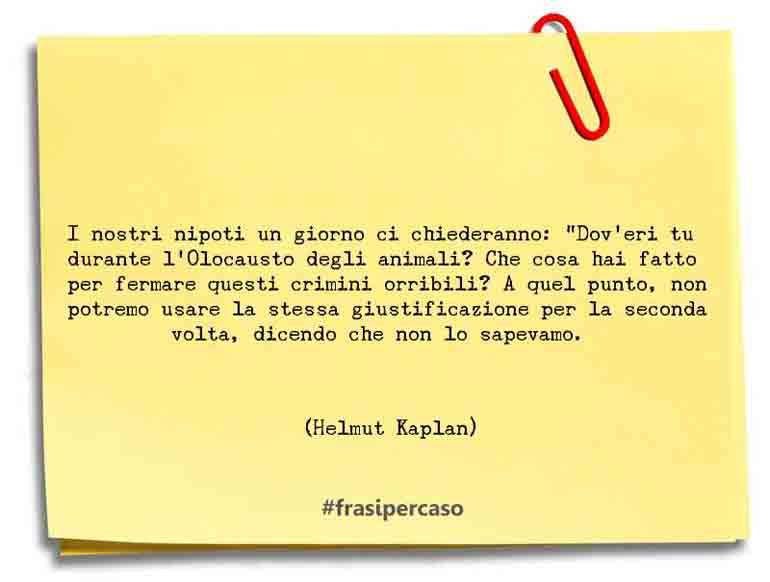 Una citazione di Helmut Kaplan by FrasiPerCaso.it