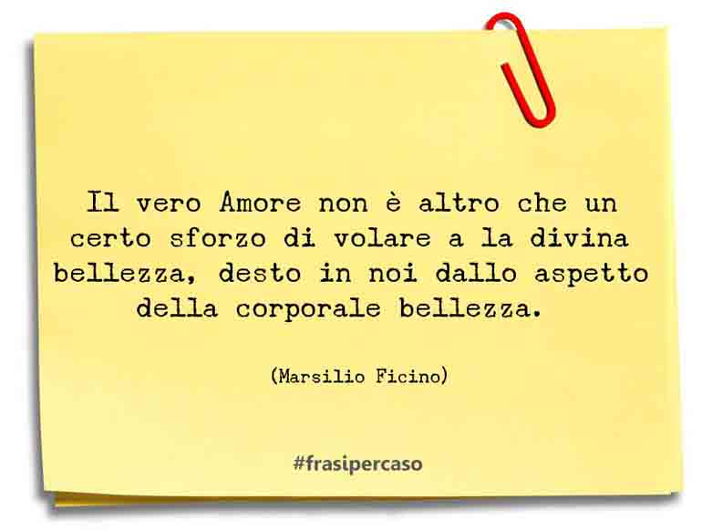 Una citazione di Marsilio Ficino by FrasiPerCaso.it