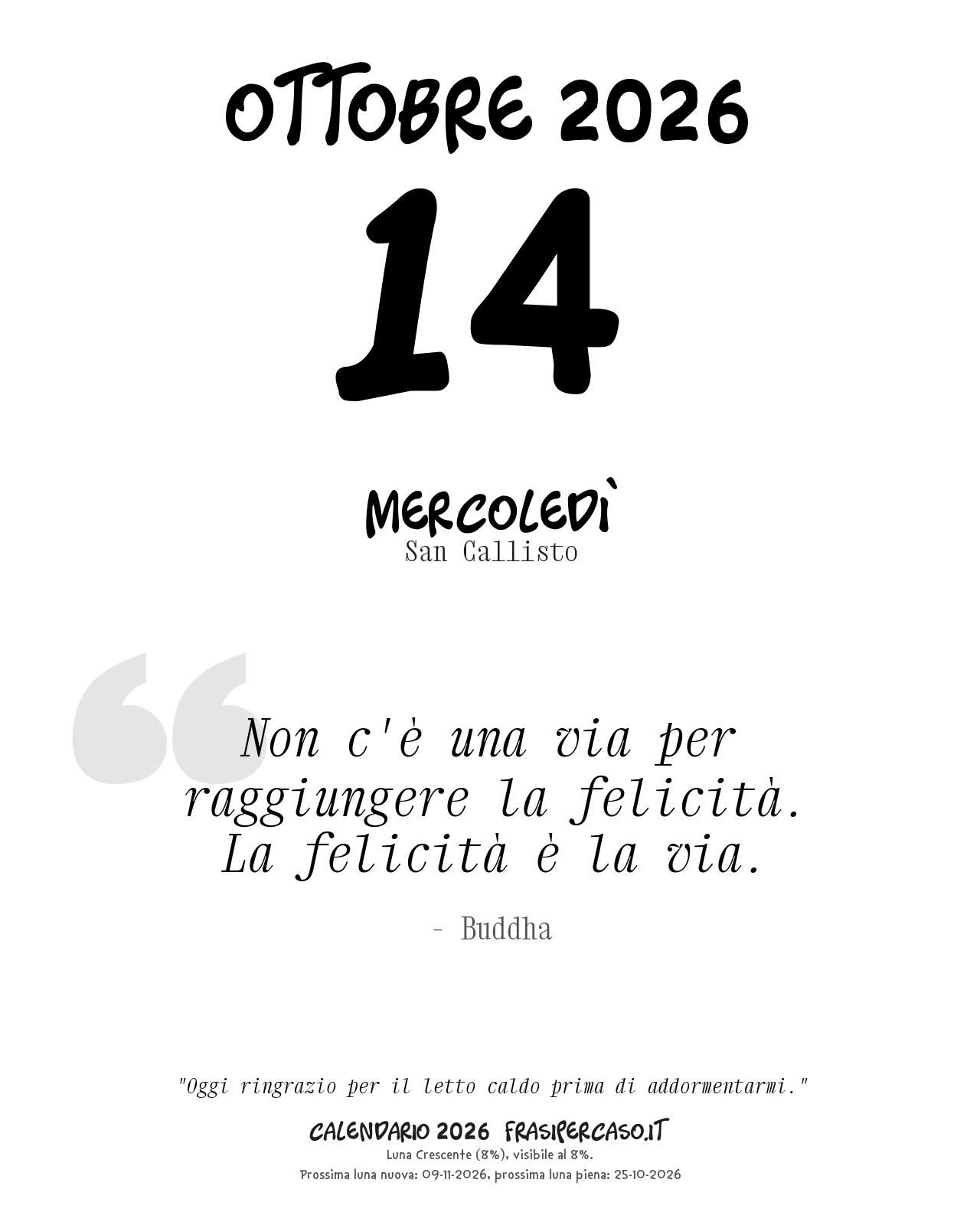 Calendario Giornaliero