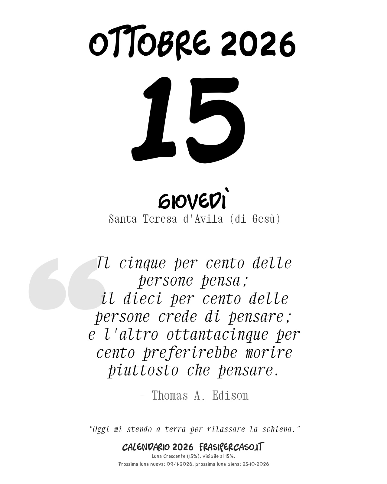 Calendario Giornaliero