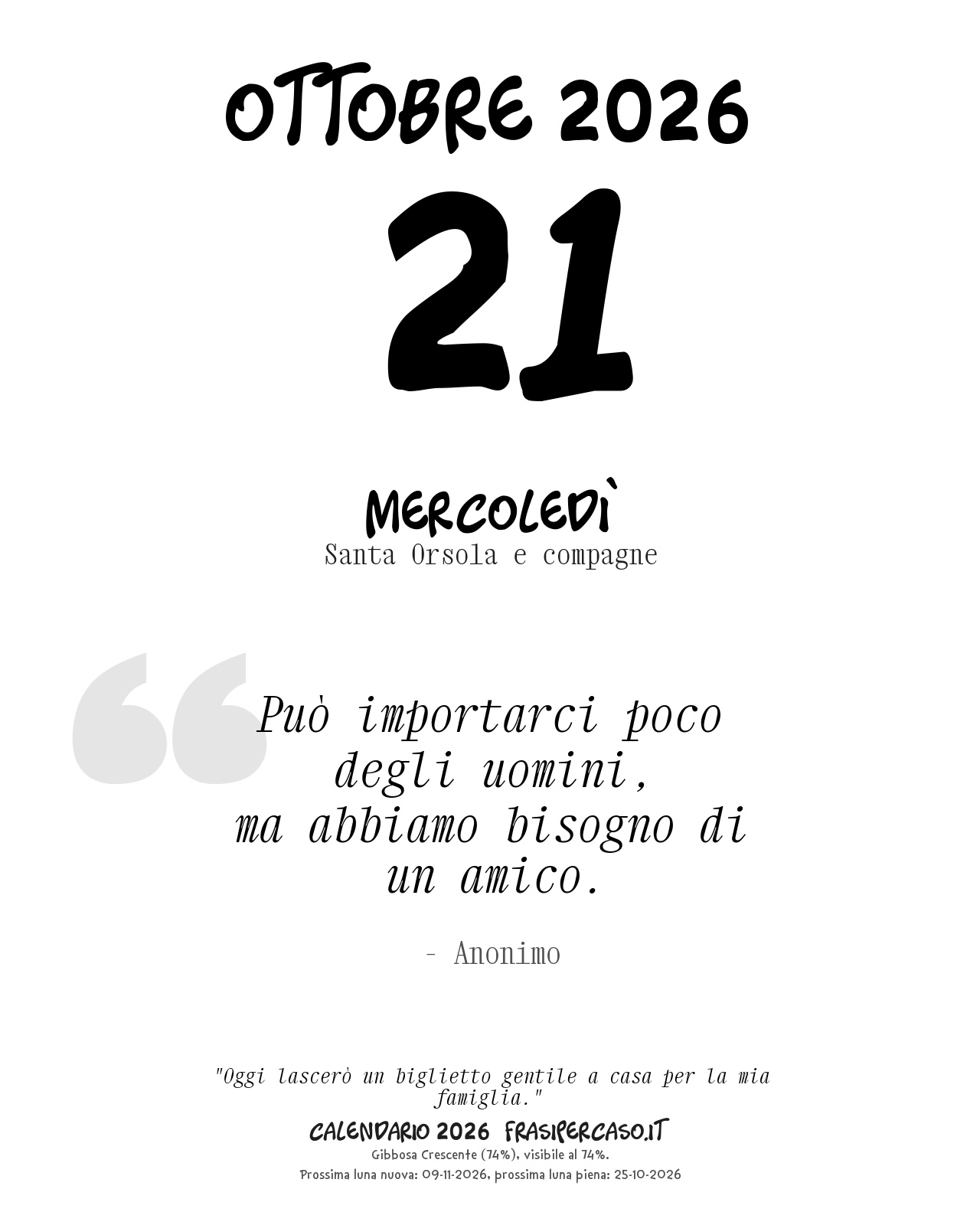 Calendario Giornaliero