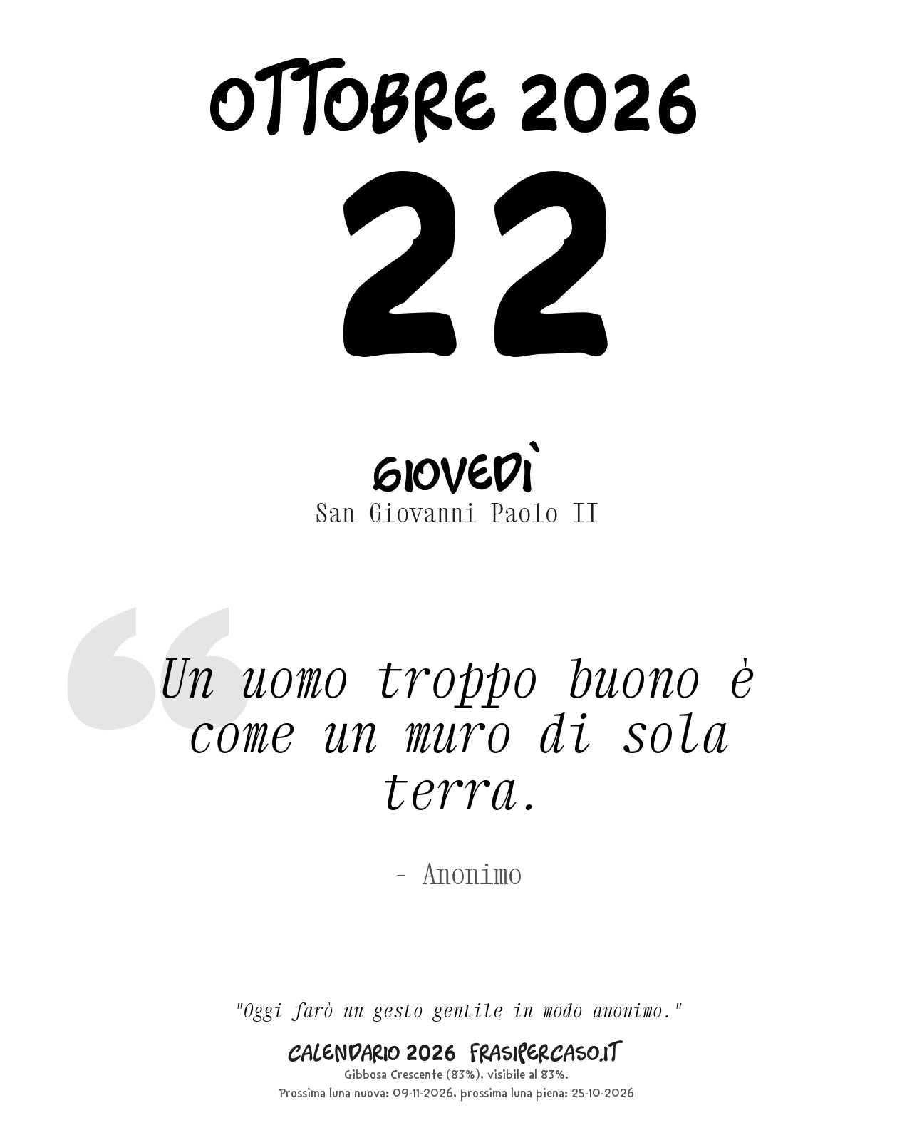 Calendario Giornaliero