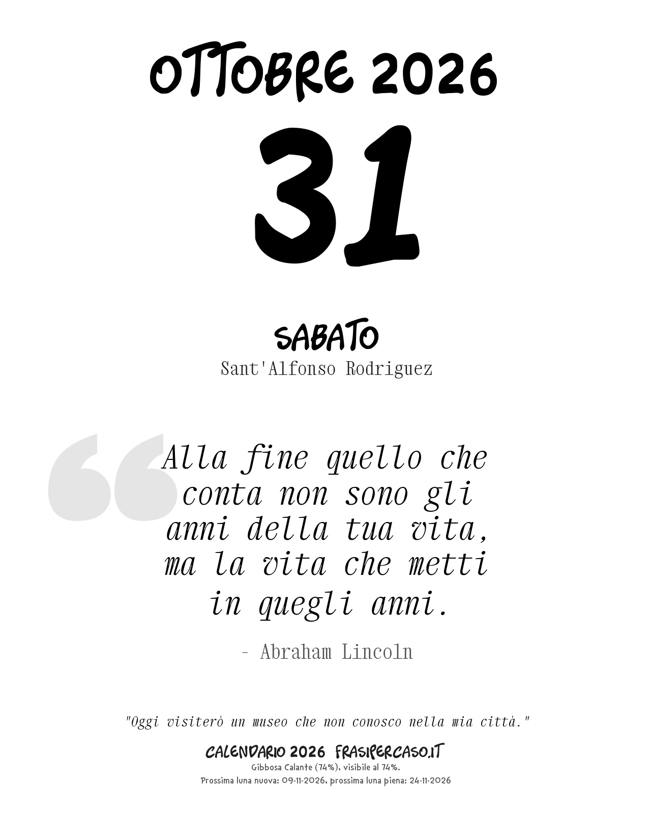 Calendario Giornaliero